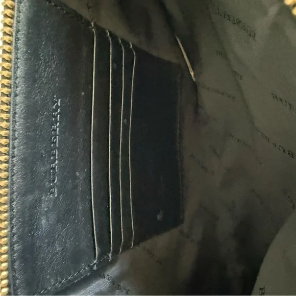 Burberry Checkered Crossbody Bag in Tan and Black - Picture 3 of 5